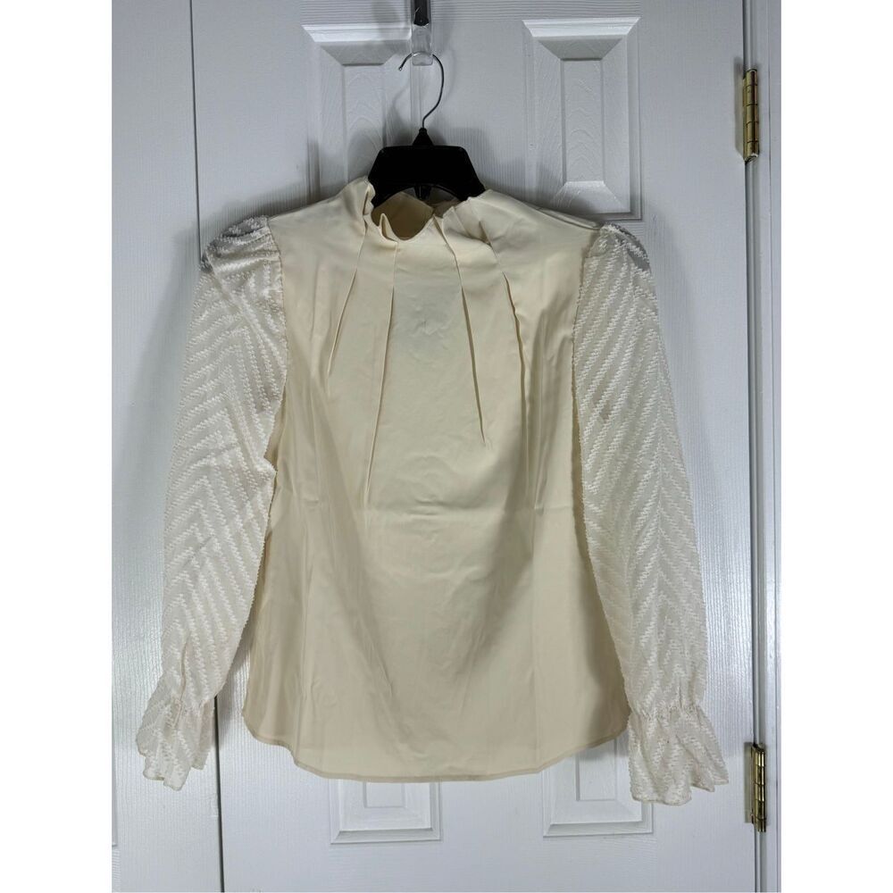 NWT Harper & Lane Womens Cream Blouse Size Small